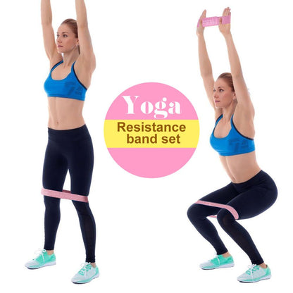 3pcs Resistance Band Buttock Ring Non-Slip Elastic Hip Ring Fitness Squat Resistance Ring Tension Band Set