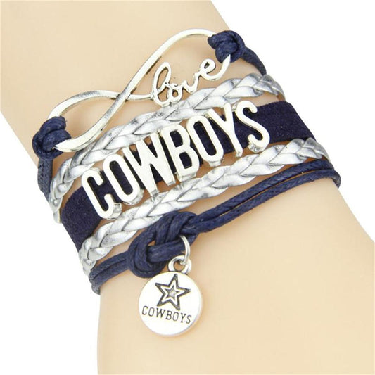 Dallas Cowboys bracelet football team Charm bangles