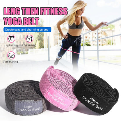 3pcs Resistance Band Buttock Ring Non-Slip Elastic Hip Ring Fitness Squat Resistance Ring Tension Band Set